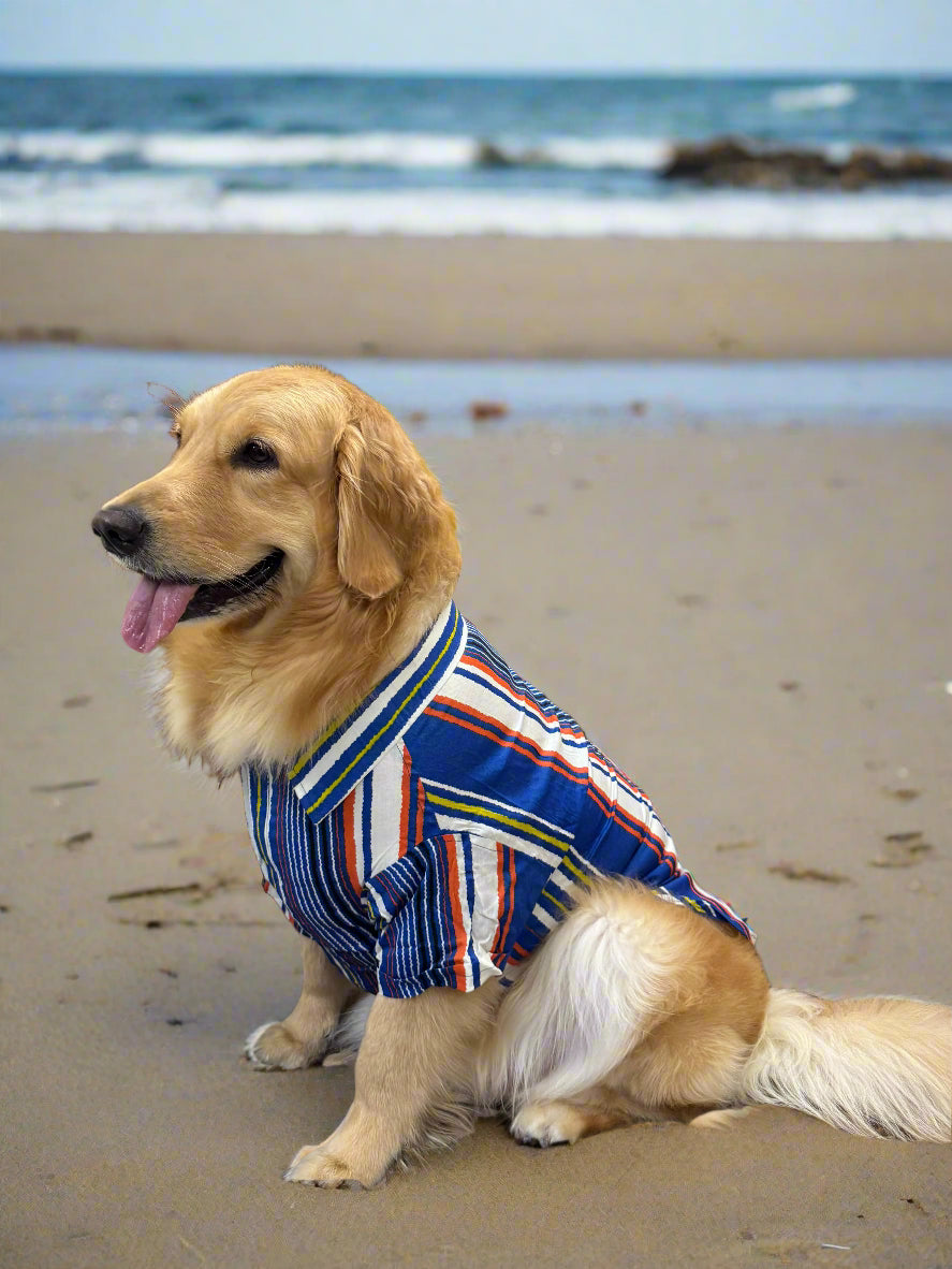 Cool Breeze Striped Cotton Shirt