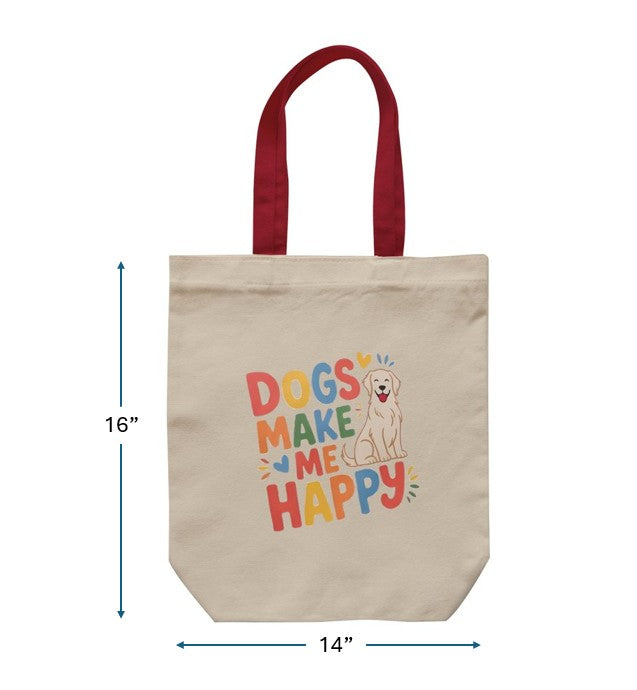 Tote Bag - Dogs make me happy