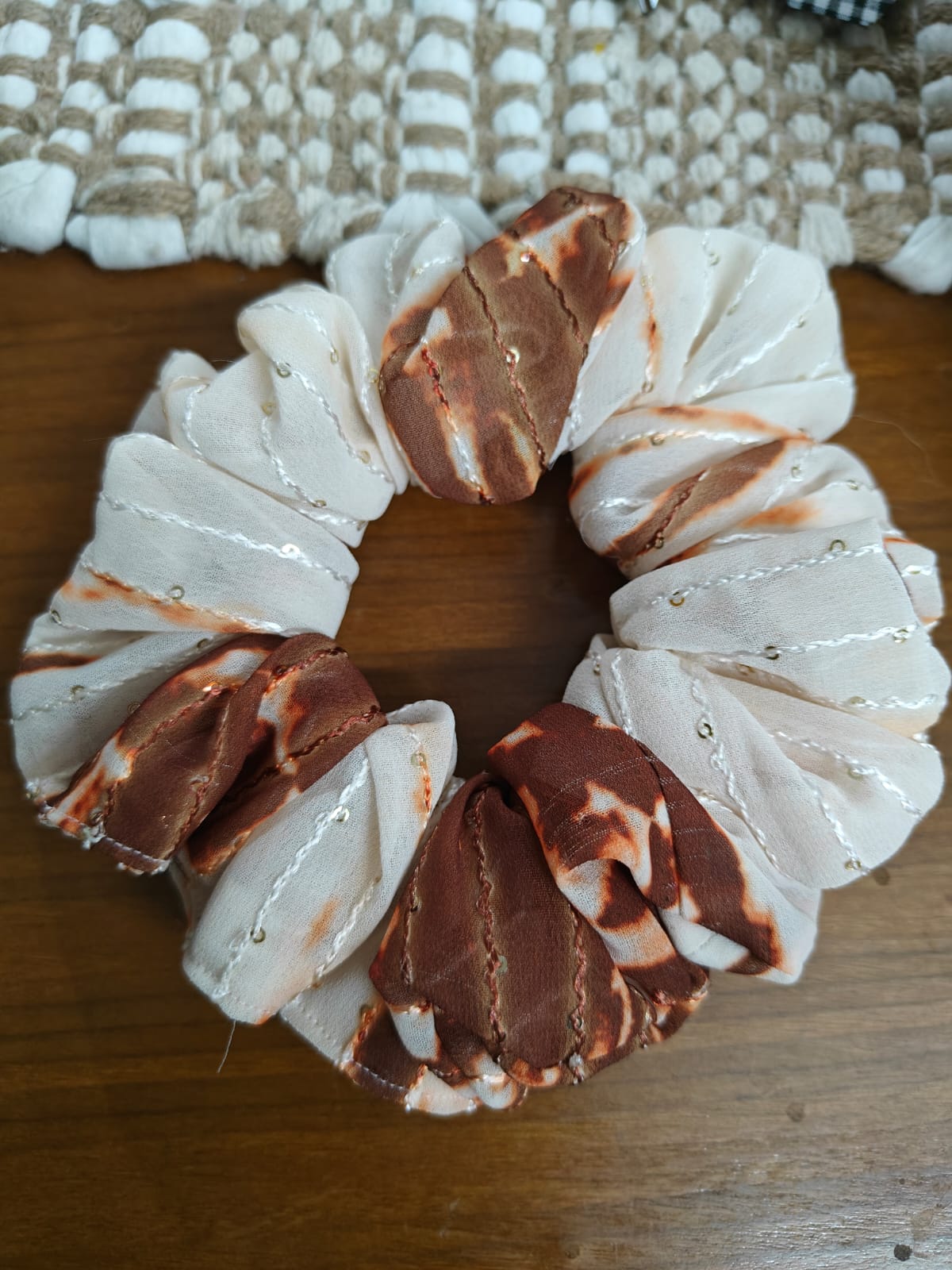 Caramel Swirl Scrunchie